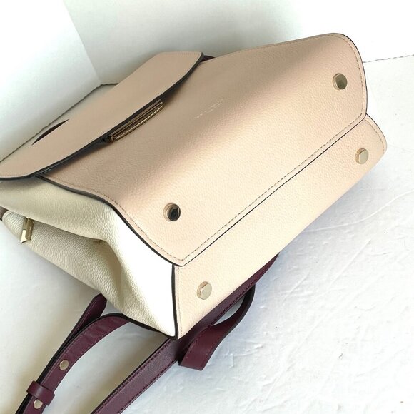 Kate Spade Grace Medium Leather Backpack Beige Colorblock - Picture 6 of 13